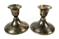 (2) Gorham Sterling Silver Candlesticks