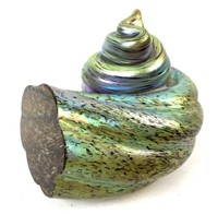 Cohn - Stone Studio Art Glass Shell Sculpture