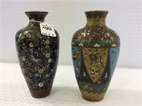 Pair of Cloisonne Decorated Vases