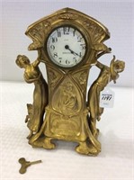 Keywind New Haven 8 Day Lady Figural Clock