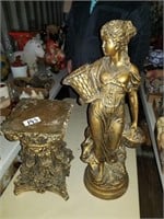 lady figurine with stand