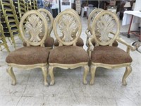 (6) ORNATE CARVED SCHNADIG CORP. DINING CHAIRS