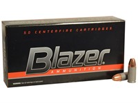 (50rds) Blazer 9mm luger 115gr FMJ Ammo