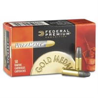 50rds Federal Premium Ultra Match .22 lr  Ammo