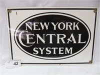 PORCELAIN "NEW YORK CENTRAL SYSTEM" 8"T X 12"W