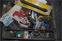 BOX OF NEW AND USED HARDWARE