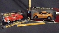 (2) DIE CAST CARS; 1:18 & 1:24 SCALE