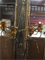 PAIR OF WALL HANGING CANDLE HOLDERS