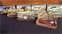 NINE VINTAGE PLASTICVILLE HO SCALE HOUSES AND