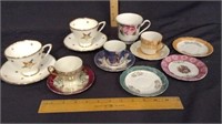 SELECTION OF ASSORTED CHINA TEA CUPS AND SAUCERS
