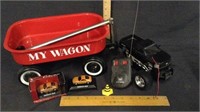 TOY WAGON, RC TRUCK, DIE CAST CARS