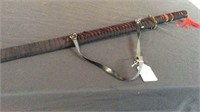 DECORATIVE 36 1/2" LONG SWORD WITH SCABBARD
