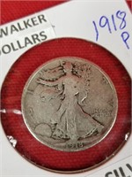 1918-P Silver Walking Liberty Half Dollar