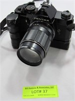 Pentax MX Camera with Tiffen 49 mm Haze Lens