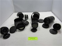 Seven Assorted Lenses, etc. Nippon, Soligor, and o