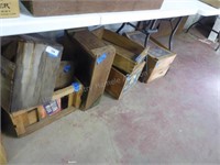 Lot of misc. wood boxes - crates