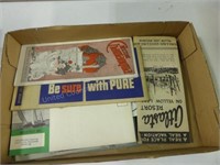 Box w/ vintage maps