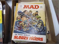 Box w/ early 70s Mad magazines