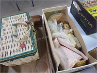 Vintage doll & clothes
