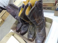 2 pair boots - size 7 1/2