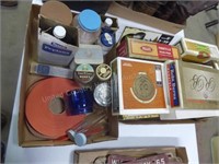 2 boxes misc. pharmacy & cigar boxes