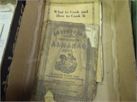 1897 almanac & vintage cookbook