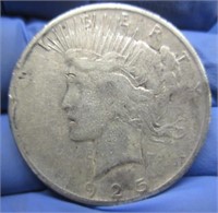 1925-S peace silver dollar