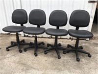 (3) Task Chairs Black