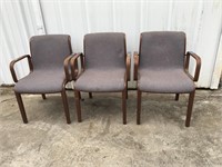 (3) Vintage Knoll Guest Side chairs