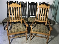 Set of 6 Custom California Coastal Dinning Chairs