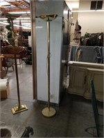 Brass floor lamp