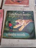 Box of Black Americana records,and plaque