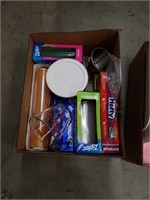 Box of kitchen supplies