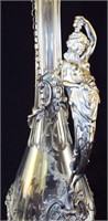 Victorian Figural Silver Handled  Bottle