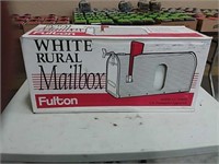 Fulton White Rural Mailbox