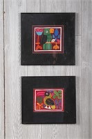 2 Vintage Embroidered Kuna Indian Molas