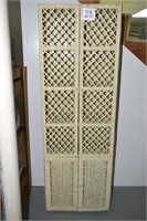 Vintage Wicker Shelf 59.5" T X 20" W X 11"D