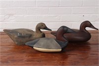 Lot of 3 Waterfowl Decoys