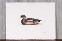 Homage Waterfowl Decoy Watercolor