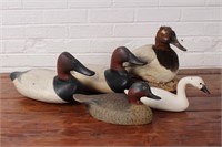 Lot of 4 Waterfowl Decoys