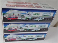 Lot of 6 1992 Hess Trucks w/ Race Car