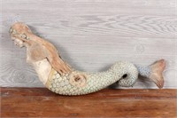 German Carved Wood Mermaid Chandelier Body