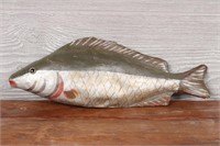 Antique Fish Form Papier Mache Candy Box