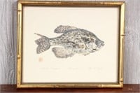 Japanese Gyotaku Fish Rubbing Print