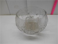 Glass Punch Bowl with 7 Cups and Ladle
