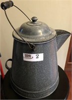 Gray Granite Coffee Pot