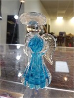 GIBSON ART GLASS ANGEL FIGURINE