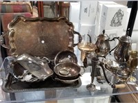 LARGE LOT OF SILVERPLATE ITEMS