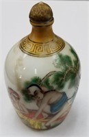 VTG CHINESE HANDPAINTED INTERCOURSE SNUFF BOTTLE