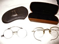 Antique 12 KT Gold Spectacles & cases